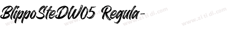 BlippoSteDW05 Regula字体转换